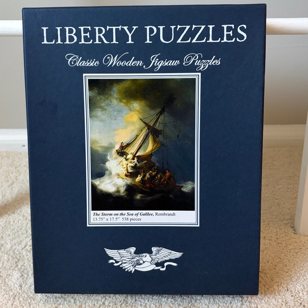Liberty Wooden Puzzle Rembrandt Sea of Galilee Complete $65